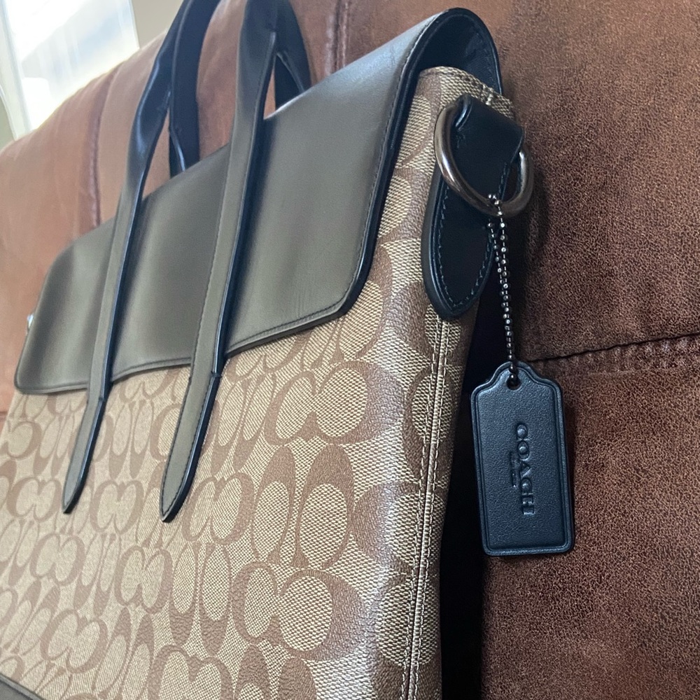 Coach tan brief in signature canvas - Picture 3 of 9